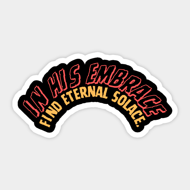 ... ETERNAL SOLACE. Sticker by GumoApparelHub